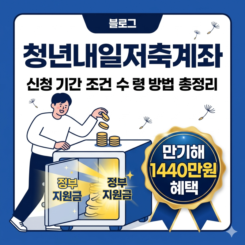 청년내일저축계좌 신청 기간 조건 만기해지 1,440만원 수령 방법 총정