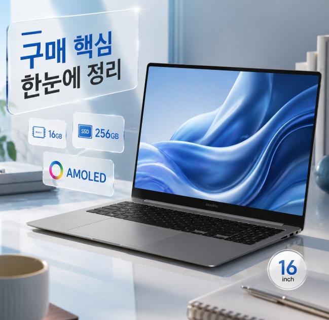 NT960XHA-K51A 갤럭시북5 프로 16인치 울트라5·16GB 조합 사무용으로 진짜 괜찮을까?