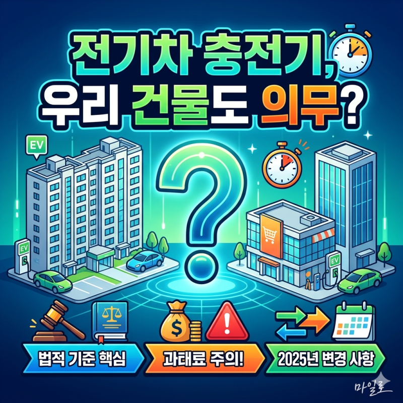 전기차 충전기, 우리 건물도 의무일까?