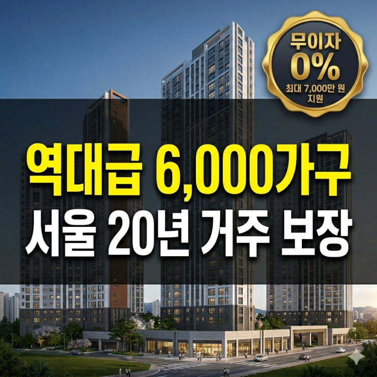  2026 서울 주거지원 총정리: SH 제50차 장기전세 & 장기안심주택 6000가구 모집 (메이플자이 포함)
