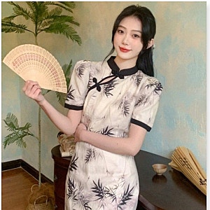 차이나카라 뱀부패턴 원피스 출근룩으로 진짜 물건이에요