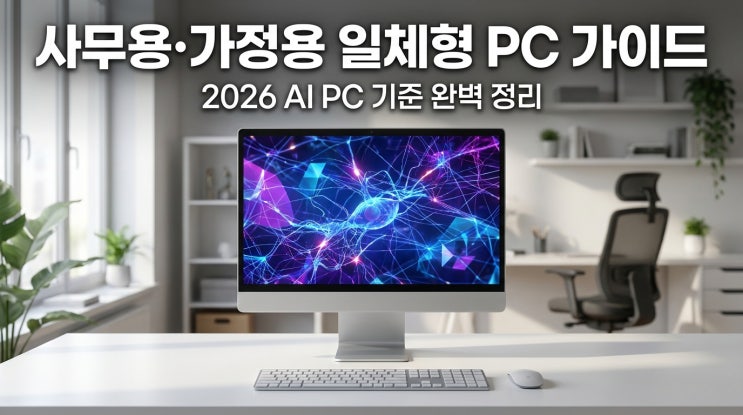  사무용·가정용 일체형 PC 선택 가이드 — 삼성 올인원 프로 DM970으로 보는 2026 AI PC 기준