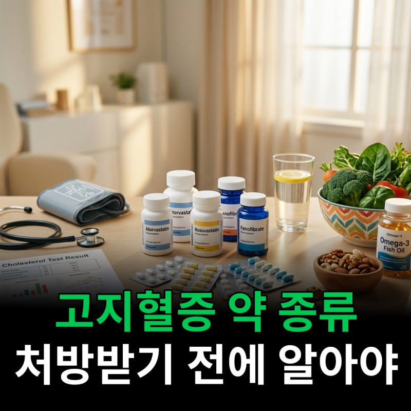 고지혈증 약 종류 처방받기 전에 이것만 알고 가세요