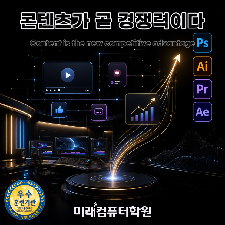   부산, 김해, 양산 국비지원 멀티미디어콘텐츠제작전문가 자격증 취득으로 취업까지 한 번에!-과정평가형