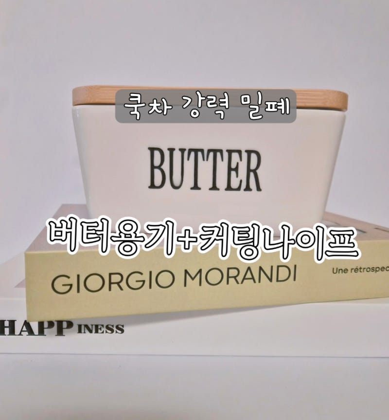 버터보관 버터소분 용기 추천 쿡차 강력 밀폐 버터용기 버터케이스