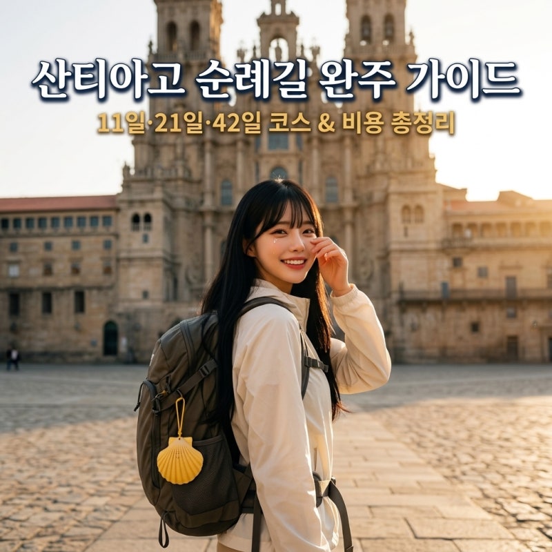 산티아고 순례길 11일·21일·42일 코스와 비용 — 까미노 완주 가이드 2026