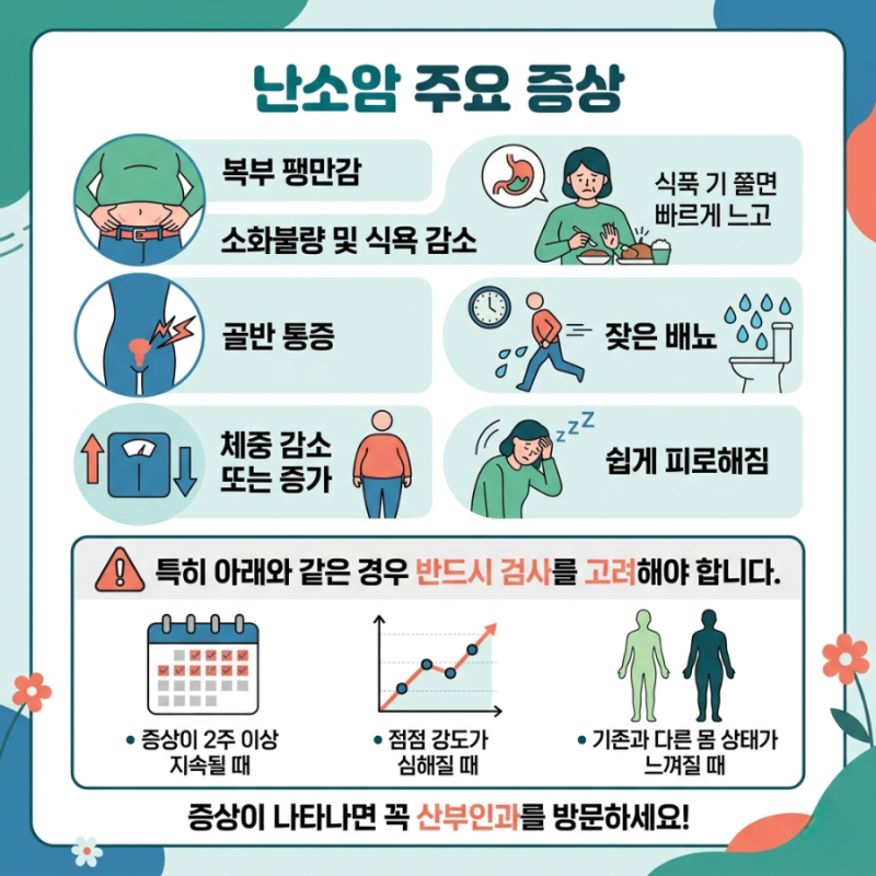 난소암 초기증상부터 생존율,예방법까지 총정리!여성이라면 꼭 알아야 할 필수 건강 정보