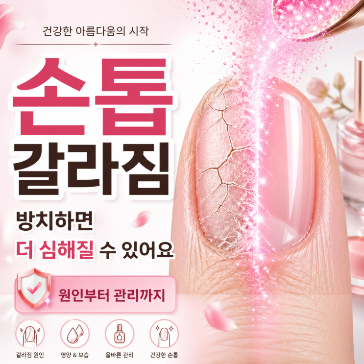  [손톱 갈라짐 원인] 툭하면 깨지는 손톱? 몸속에서 보내는 '이것' 부족 경고!