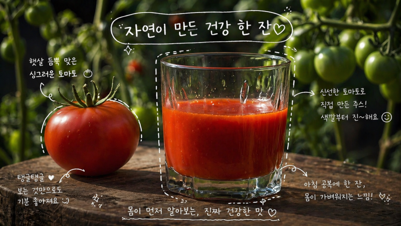 토마토주스 공복 섭취, 정말 더 효과적일까? 먹는 방법과 주의사항 총정리