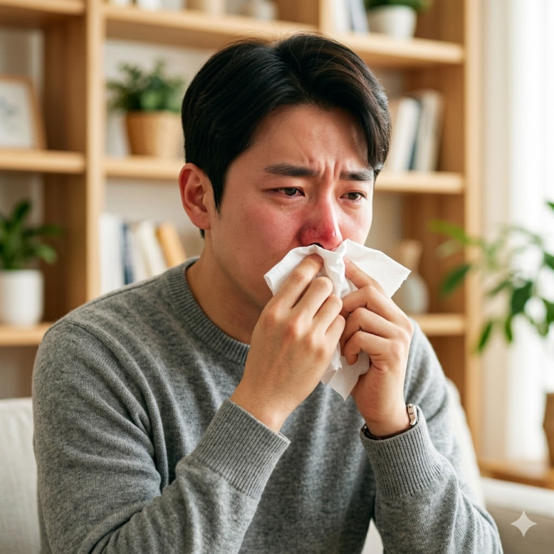 비염 증상 때문에 숨쉬기 힘들 때? 바로 써먹는 '3분 마사지'법