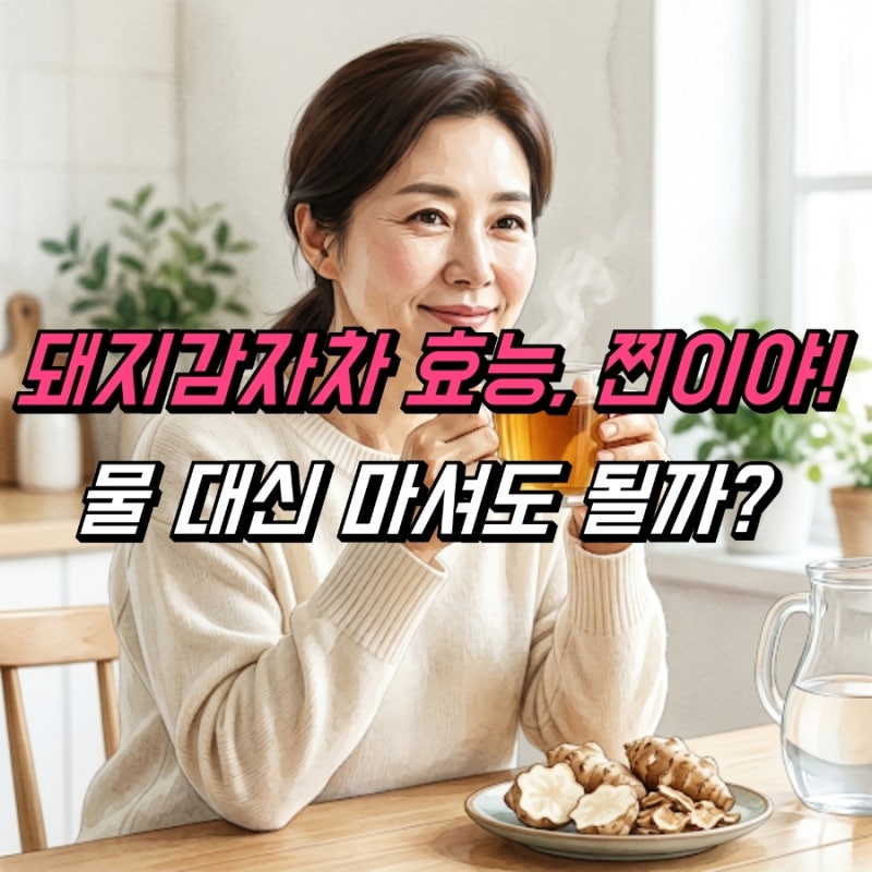 돼지감자차 효능 부작용 먹는법, 물대신차 괜찮을까