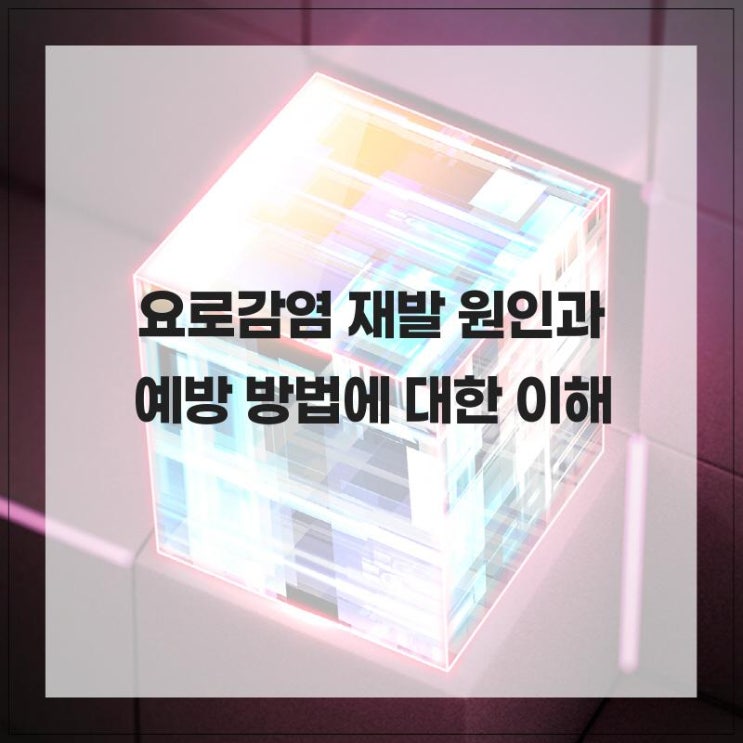  요로감염 재발 원인과 예방 방법에 대한 이해