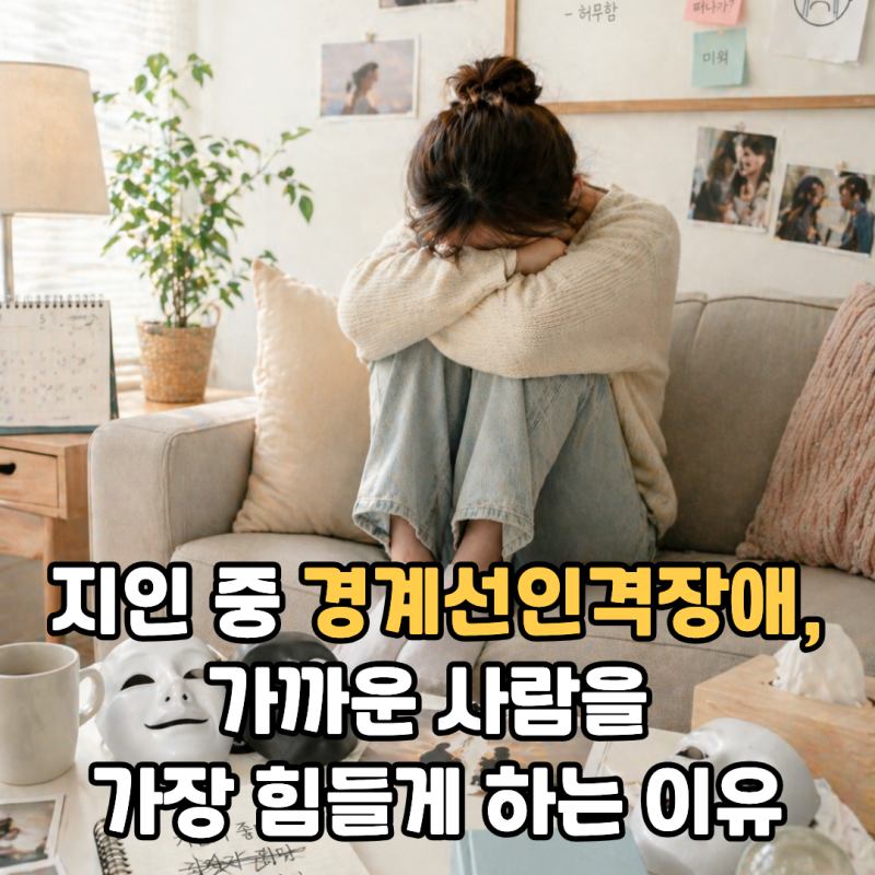 지인 중 경계선인격장애, 가까운 사람을 가장 힘들게 하는 이유