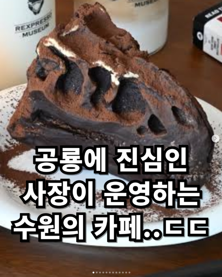  공룡에 진심인 사장이 운영하는 수원의 한 카페