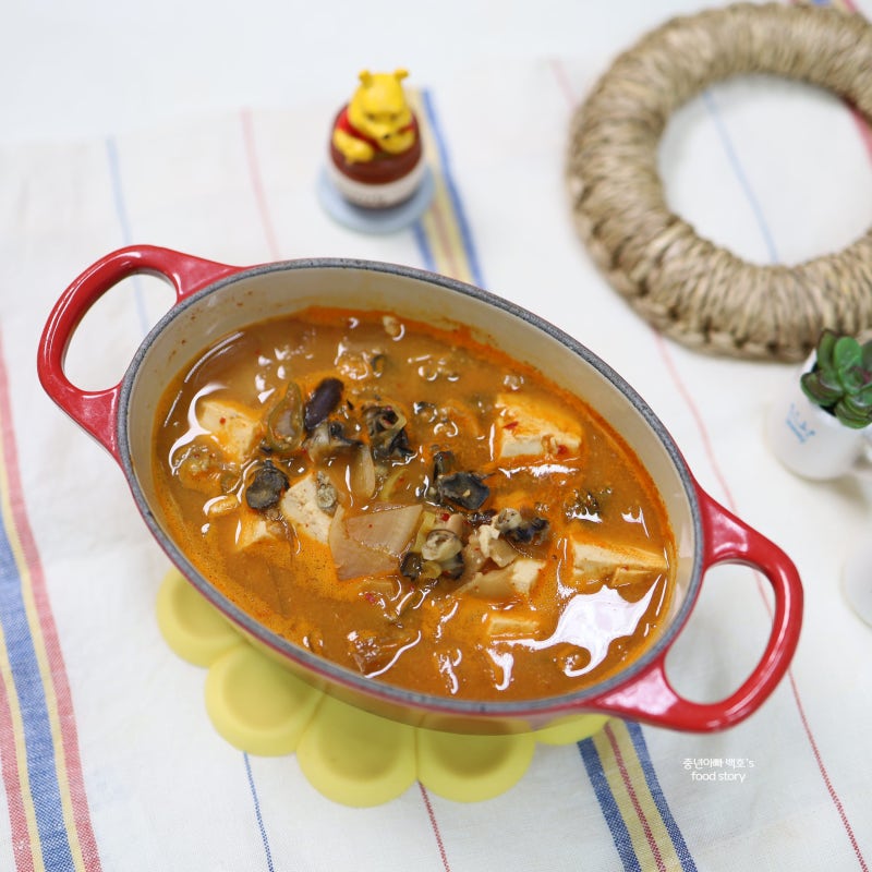 두부 된장찌개 레시피 맛있게 끓이는법 재료 무 우렁이 요리