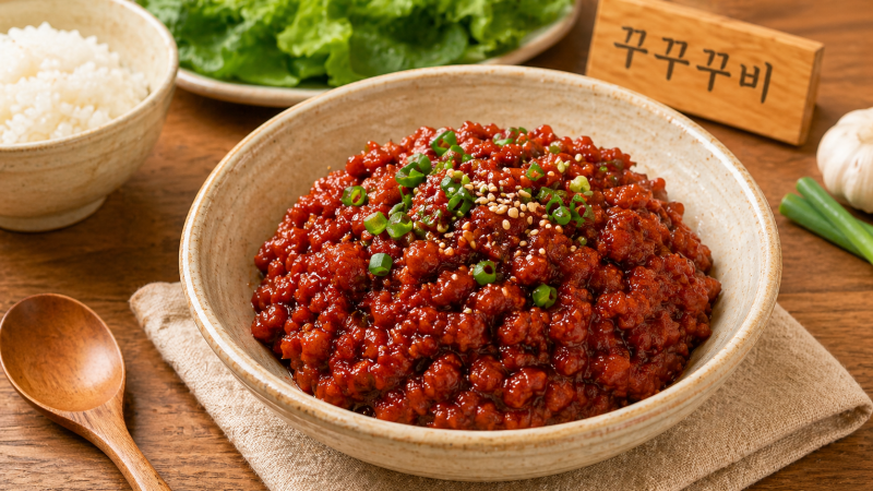 밥 한공기 뚝딱 돼지고기약고추장 레시피｜다진 돼지고기로 만드는 감칠맛 진한 밥도둑 고....