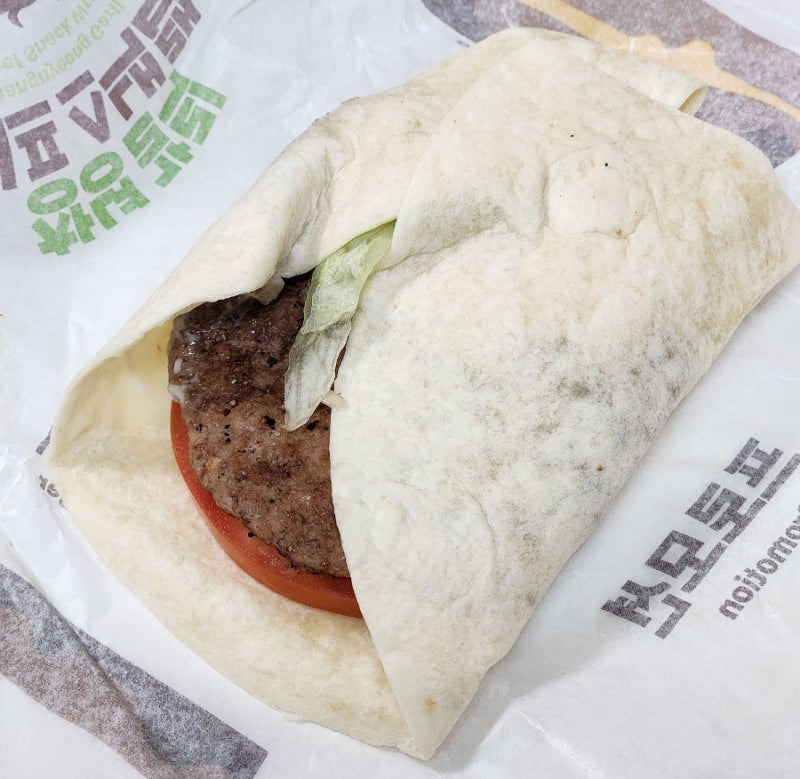 맥도날드 창녕 갈릭 비프 스낵랩 가격 맛 칼로리