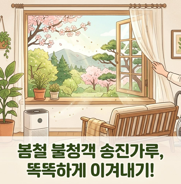  송진가루 스트레스 끝! 봄철 집안 관리 완벽 가이드