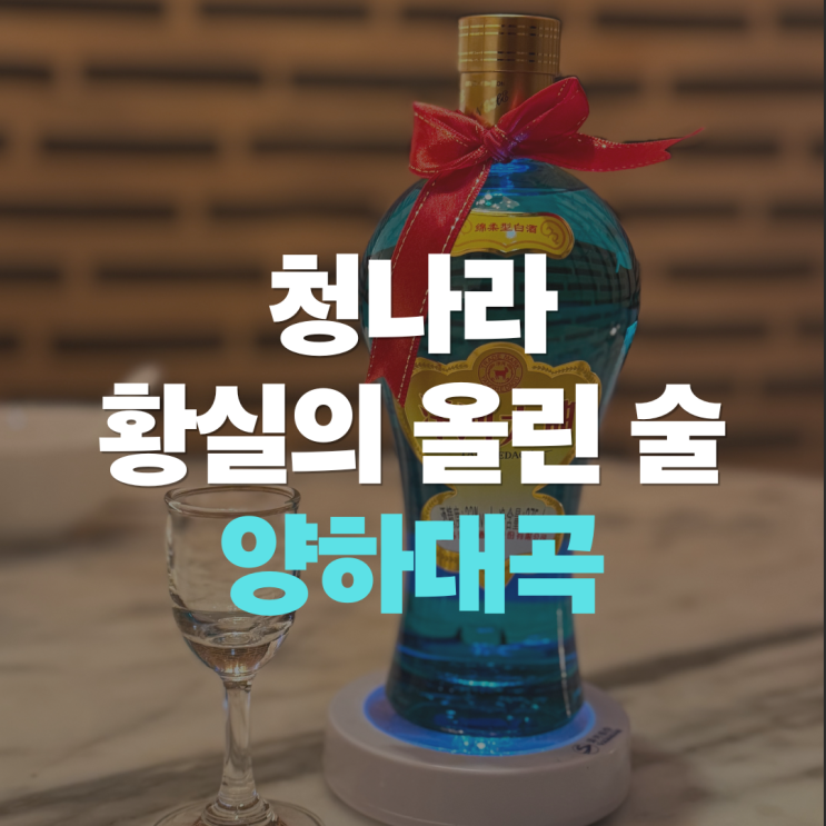  중국 8대 명주 "양하대곡 33도" 375ml 농향형 고량주(백주) 가격 후기