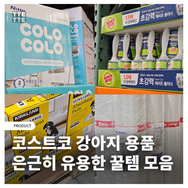 코스트코 강아지 용품 추천, 가성비 폭발하는 배변패드, 롤클리너, 롤매트 등
