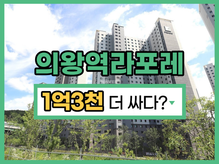  의왕역푸르지오라포레 의왕아파트경매 급매