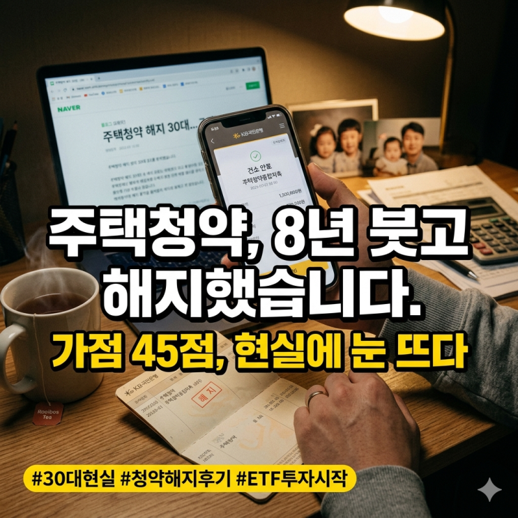  주택청약통장 해지 후기, 30대 쌍둥이 아빠가 청약 무용론에 백기 든 현실 이유