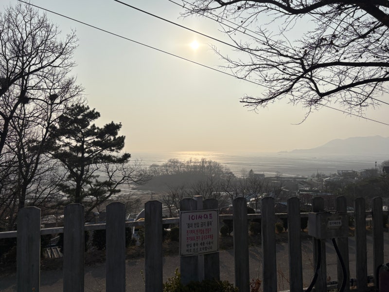 강화 동검도노을캠핑장 1캠프, 2캠프 실제 사이트 사진 정리(사이트별 바다 노을 뷰 차이)