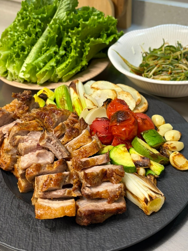 [닌자 에어 그릴] 이걸 왜 이제 알았지 #삼겹살통구이