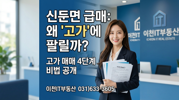  이천 신둔면 토지·공장 급매물 고가 매각 전략 4단계 완전정리 (2026 최신)