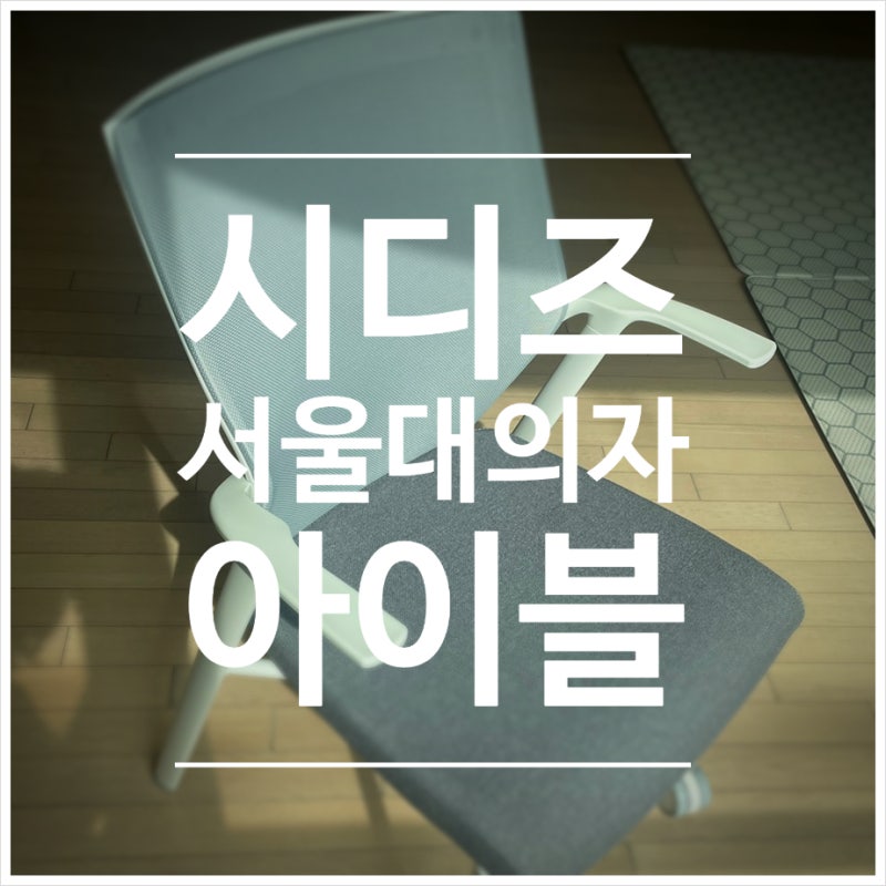 시디즈 아이블의자 서울대의자 후기 추천 비교