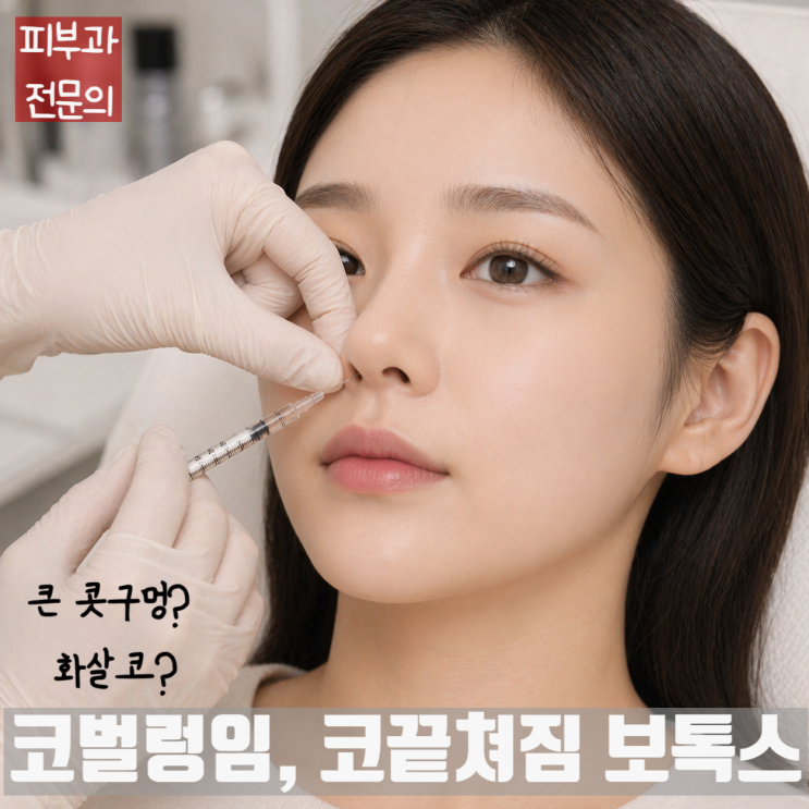  콧볼 벌렁임과 코끝의 쳐짐(화살코)을 보톡스로 해결한다구? 최신논문기반 효과, 방법과 부작용