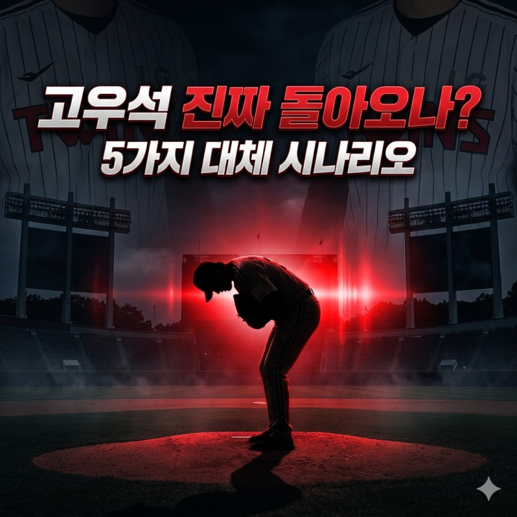  LG 유영찬 수술 확정, 재활 5개월 비상! 고우석 복귀 등 뒷문 재건 5가지 시나리오
