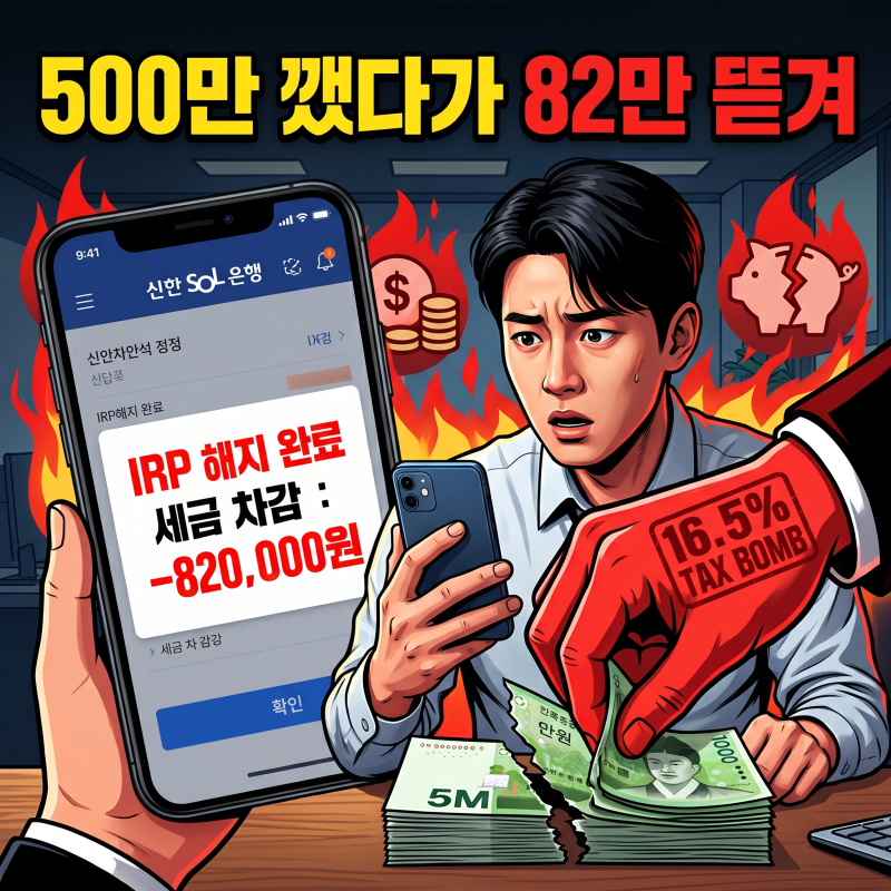 쏠(SOL) 신한은행 퇴직연금 해지 방법과 예상 환급액 계산