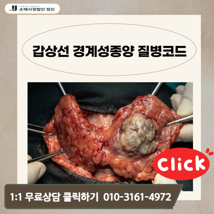  갑상선 경계성종양 질병코드D44.0 보험금, 일반암 전액 받는 3가지 핵심 전략