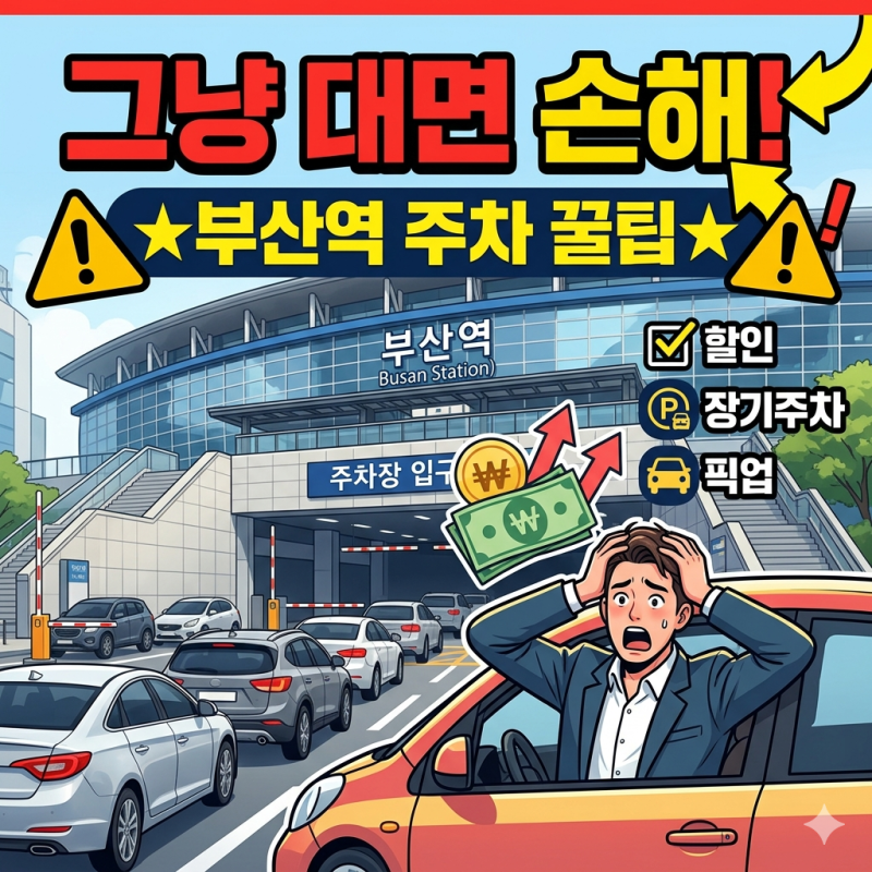 부산역 주차, 그냥 들어가면 손해