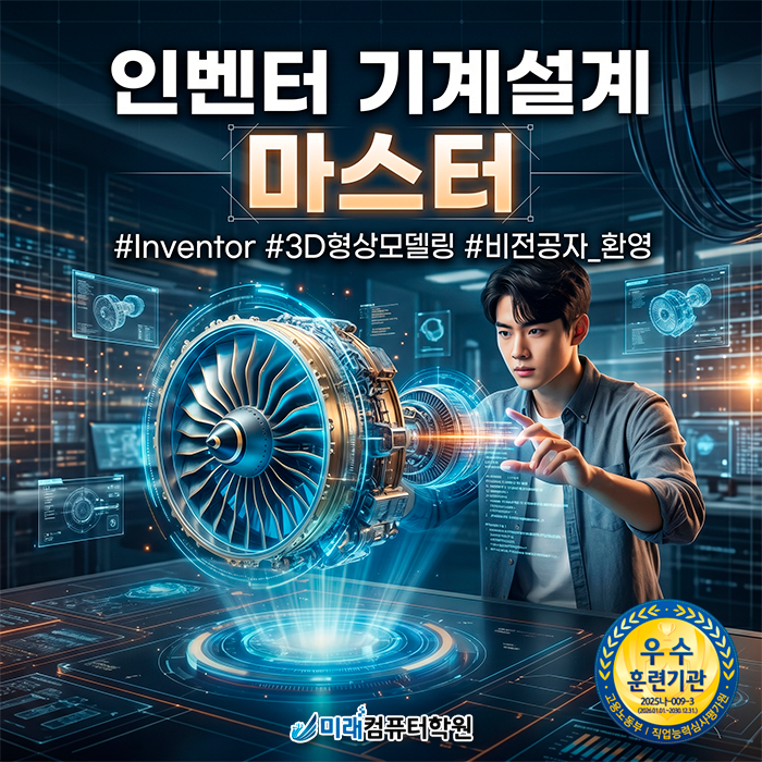  [사상/개금]부산기계캐드학원 | 국비지원으로 인벤터 마스터하고 취업 스펙 완성하기