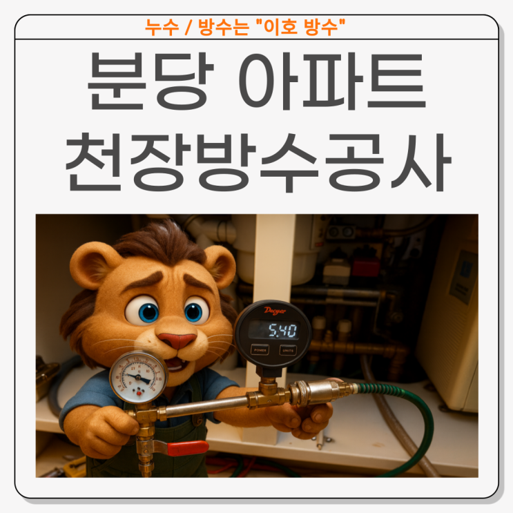 분당 아파트 천장누수 아랫집 벽지 도배 복구 공사까지 한번에!