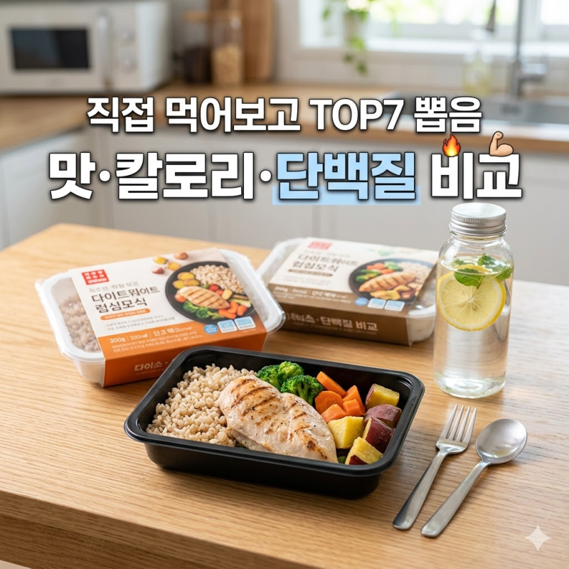 다이어트 도시락 TOP7 직접 먹어보고 순위 매겼습니다