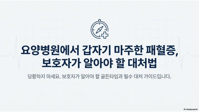 "요양병원 어머니가 패혈증이라는데..."당황한 보호자를 위한 필수 생존 가이드 14단계