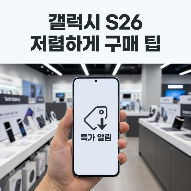  충주 휴대폰 성지 좋은 조건으로 갤s26 저렴하게 사는 법