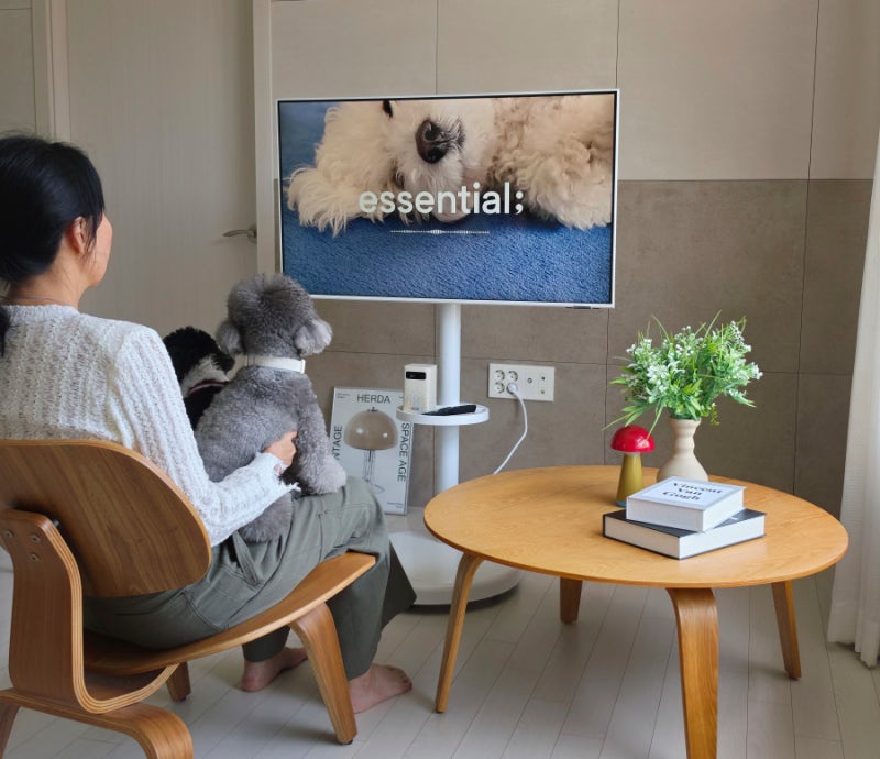 삼탠바이미 M7 삼텐바이미 이동식 티비 거치대 TV 스탠드 카멜