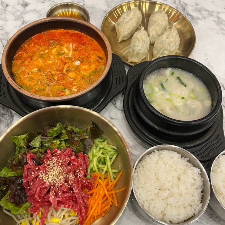  송도 밥집 명인설렁탕 육회비빔밥 맛집 재방문도 대만족