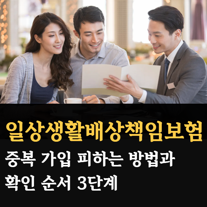 일상생활배상책임보험 중복 가입 피하는 방법과 확인 순서 3단계