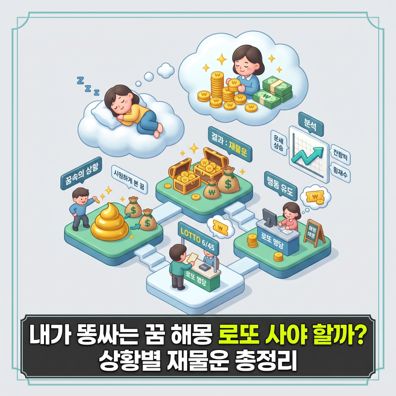 내가 똥싸는 꿈 해몽 로또 사야 할까? 상황별 재물운 총정리