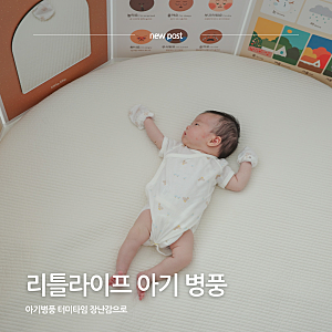 아기병풍 사용시기 언제부터 거울 세이펜 호환되는 리틀라이프 감성 병풍