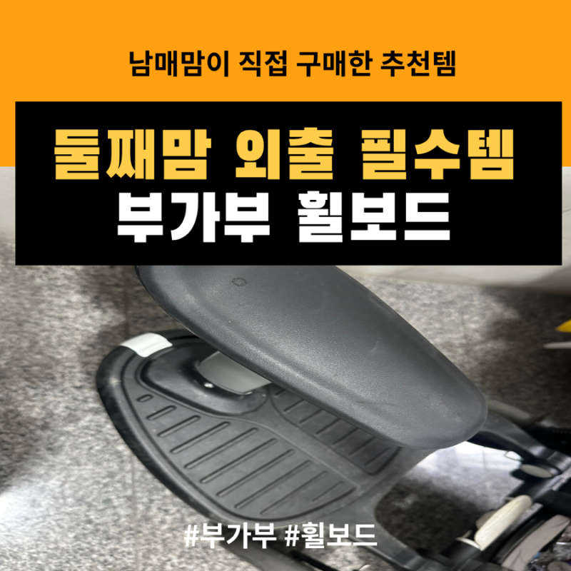 비싼돈 주고 유모차 두대 사지마세요 둘째 맘 외출 필수템! 부가부 컴포트 휠보드 대여로 첫....