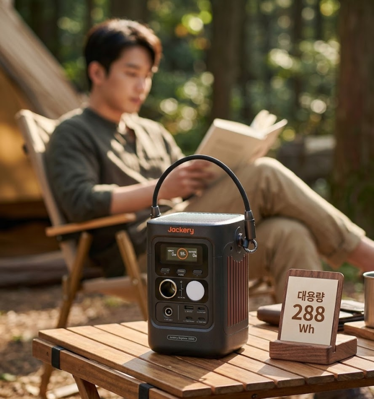  잭커리 휴대용 파워뱅크 300D  , 2.5kg 초경량 인산철 파워뱅크가 노지 캠핑 필수템인 이유
