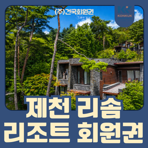  제천 리솜리조트 S30 회원권, 숲속 휴식을 담은 28평 객실