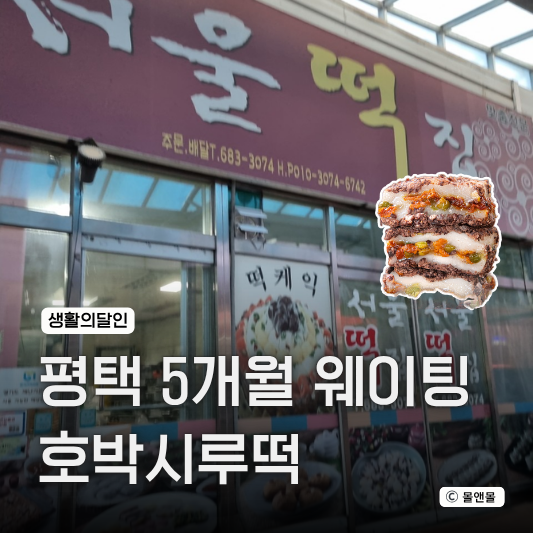  생활의달인 평택 호박시루떡 떡집 위치 어디 가격 예약 웨이팅 정보