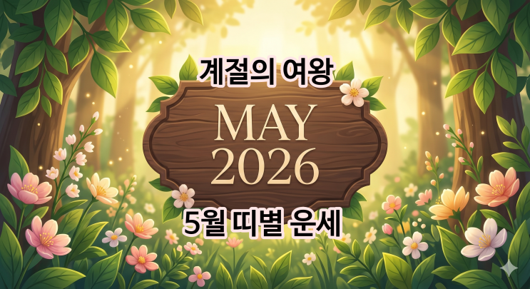  푸르른 오월의 선물 2026년 5월 띠별 운세와 행복 가이드